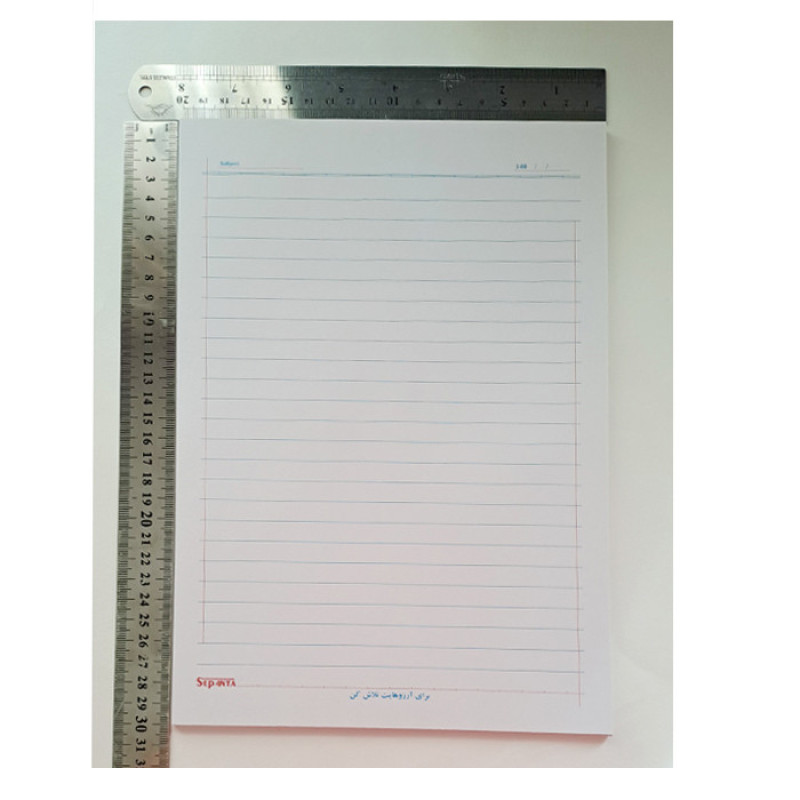 کاغذ A4 سپنتا مدل خط دار بسته 100 عددی