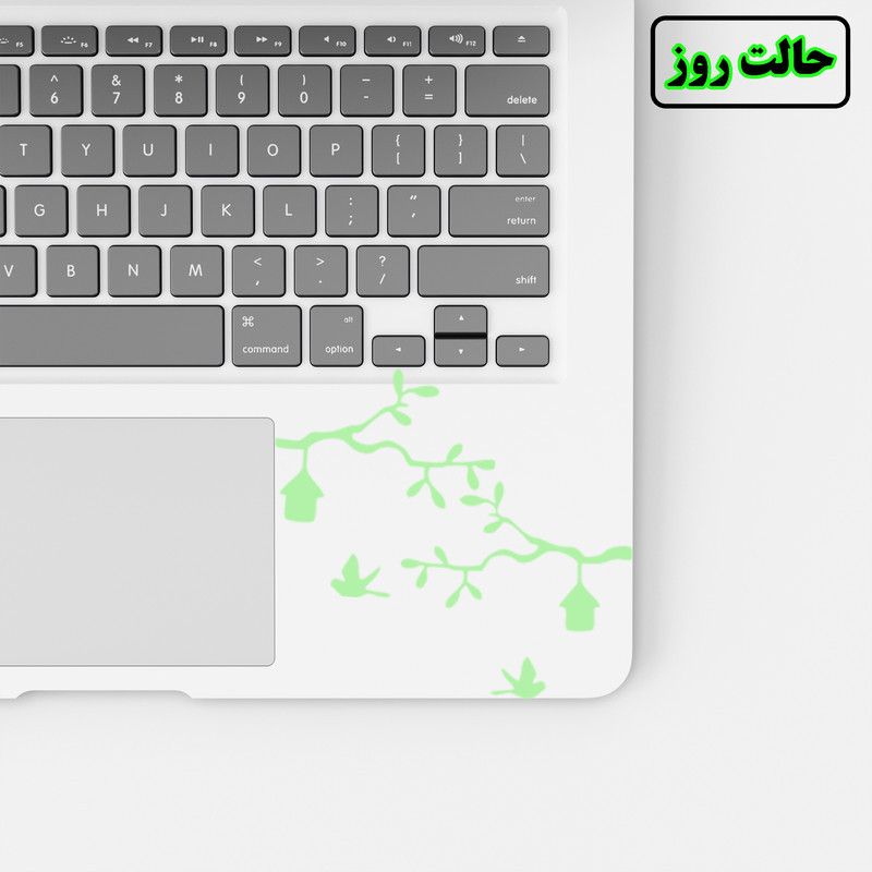 استیکر کلید و پریز مدل شبنما طرح پرندگان ودرخت بسته دوعددی