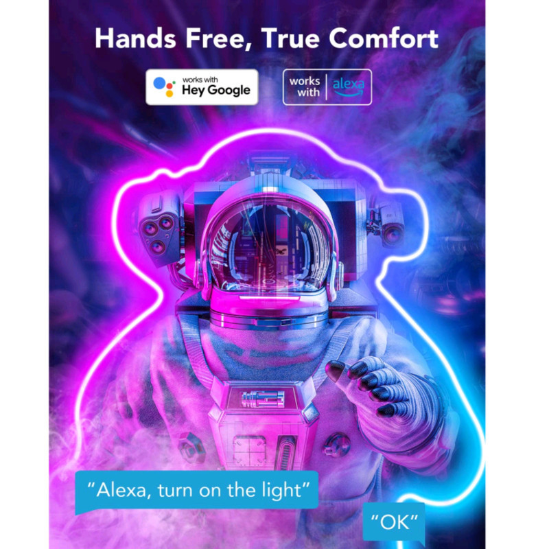 ریسه مدل نئون فلکسی RGB-IC App طول 5 متر
