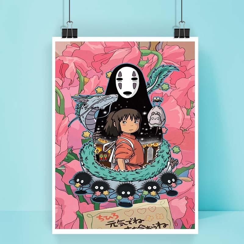 پوستر کارنيکا طرح شهر ارواح Spirited Away کد 64763 مجموعه 8 عددی