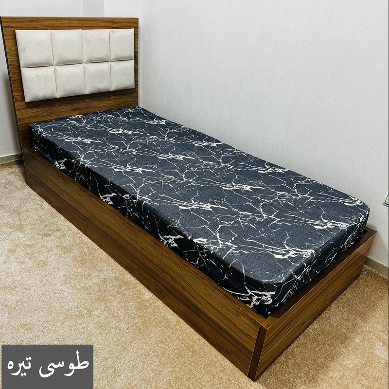 ملحفه ناتوسا مدل کشدار ماربل یک نفره سایز 200x90 سانتی متر