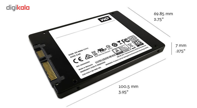 اس اس دی اینترنال SATA III وسترن دیجیتال مدل Green ظرفیت 240 گیگابایت