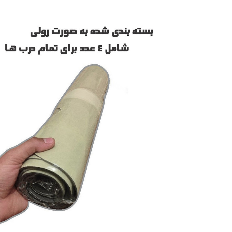 عایق صداگیری درب خودرو مدل 2 لایه OROMCUT مناسب برای پژو 206 مجموعه 4 عددی