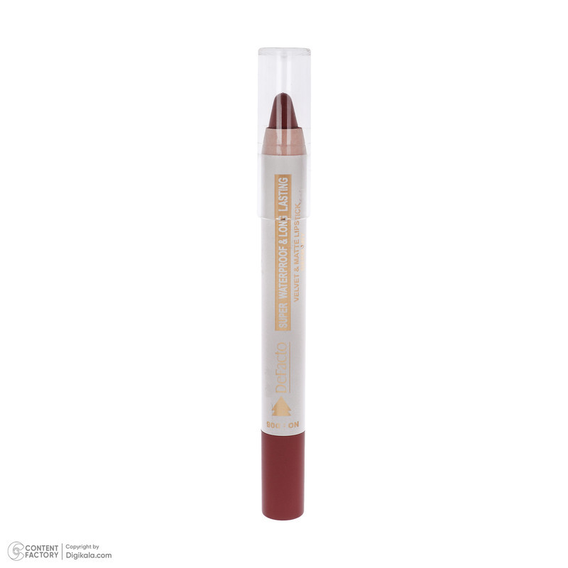 رژ لب مدادی مات دیفکتو مدل Waterproof شماره 6