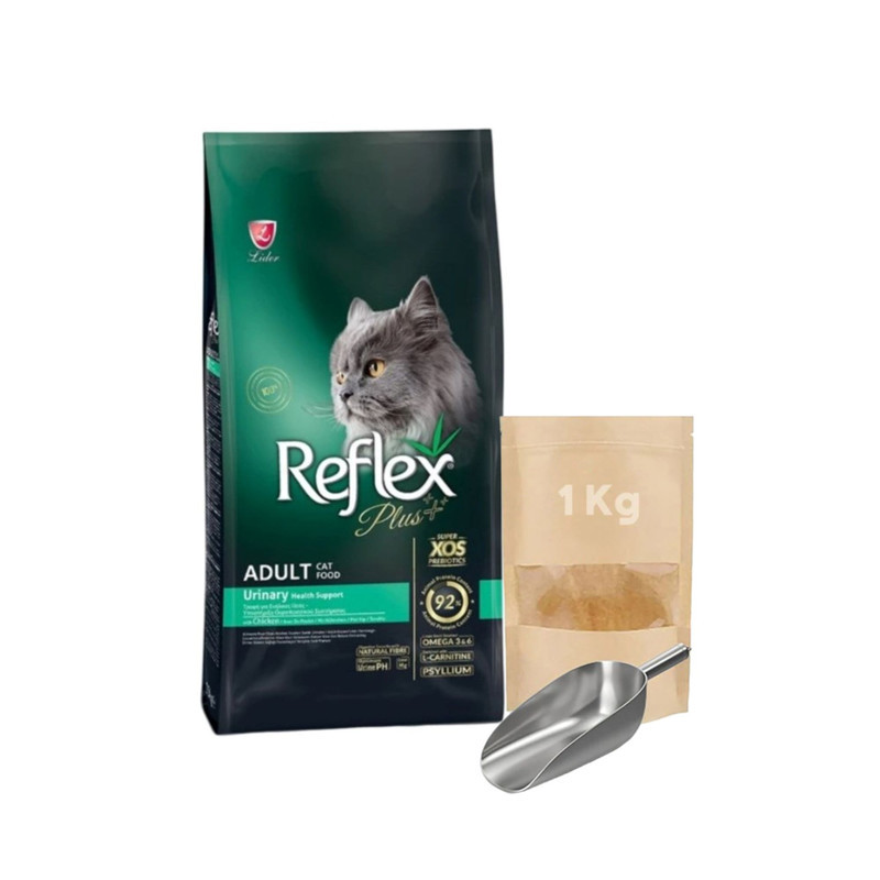 غذای خشک گربه بالغ رفلکس پلاس مدل Reflex Plus Urinary With Chicken زیپ کیپ وزن یک کیلوگرم
