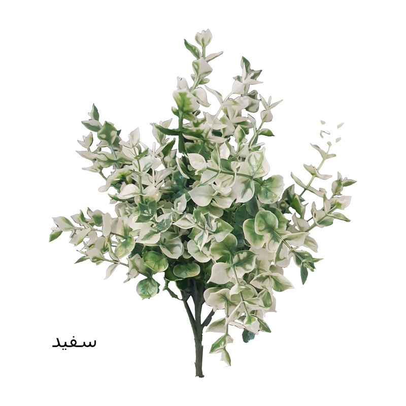 گل مصنوعی بوته شمشاد کد 120 پلاستیکی با ابعاد 27x27x36 سانتی متر و وزن 65 گرم