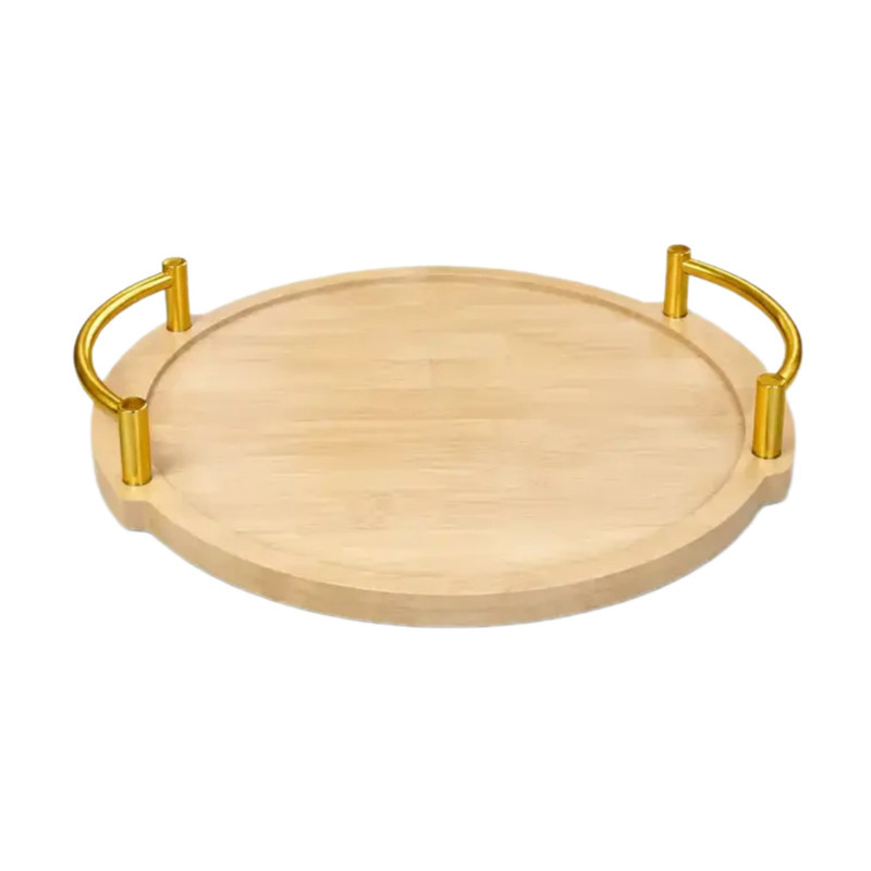 سینی دسته دار مدل بامبو کد A34 سایز 34x34 سانتی متر