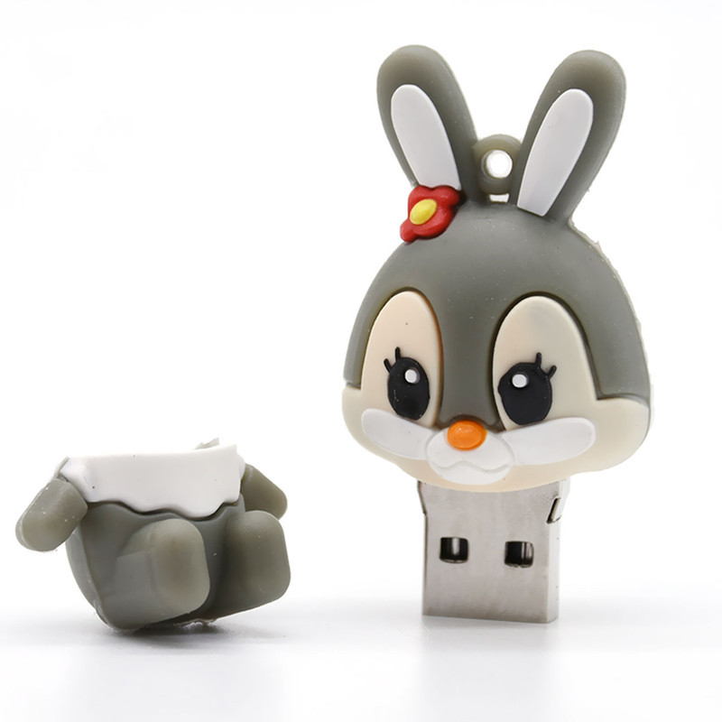 فلش مموری طرح خرگوش نشسته مدل UL-rabbit02 ظرفیت 128 گیگابایت