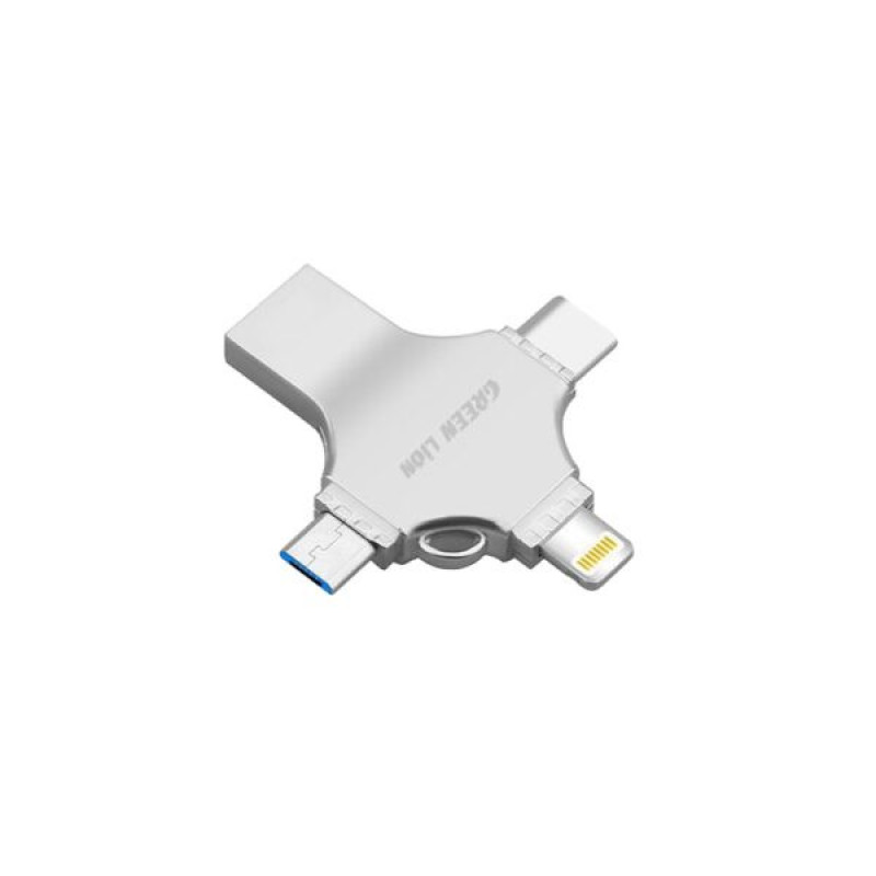 فلش مموری گرین لاین مدل 4in1 ظرفیت 512 گیگابایت با رابط لایتنینگ  USB-A‌ USB-C  MicroUSB