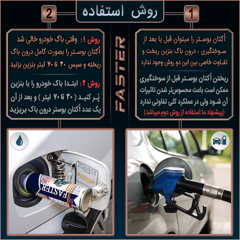مکمل سوخت خودرو فستر مدل F-1019 حجم 400 میلی لیتر