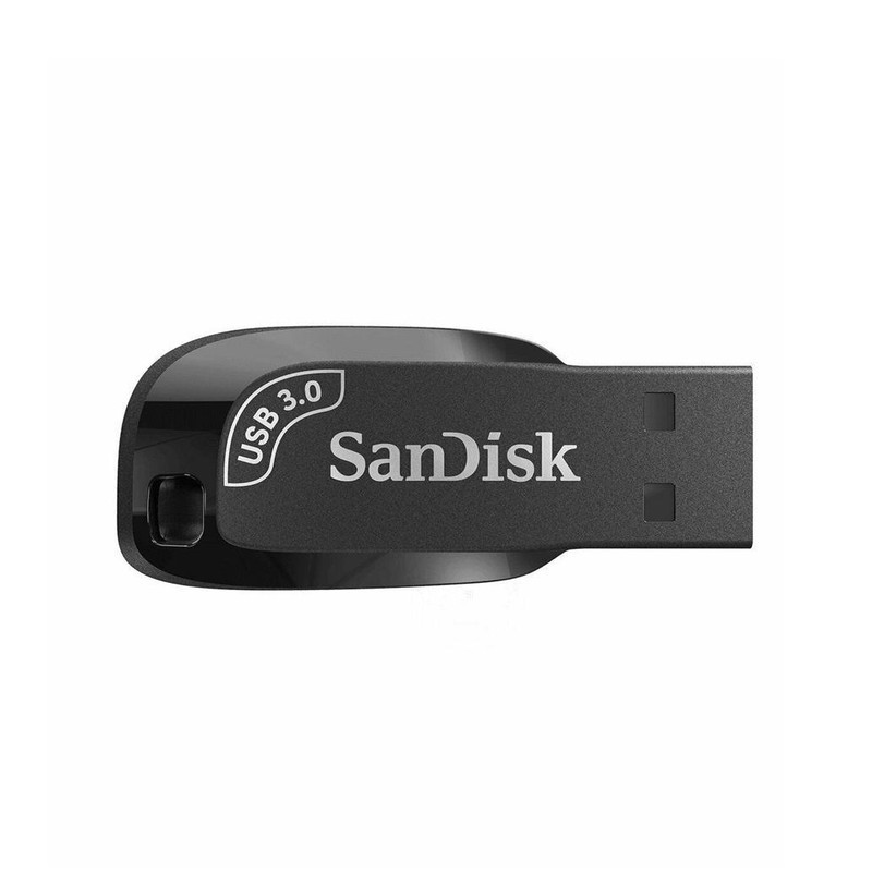 فلش مموری 64 گیگابایت سن دیسک مدل ULTRA SHIFT CZ410 با رابط USB 3.1، سرعت خواندن 100 مگابایت بر ثانیه، نرم‌افزار امنیتی SanDisk SecureAccess و بازیابی فایل RESCUEPRO Deluxe، مناسب ضبط خودرو و تلویزیون