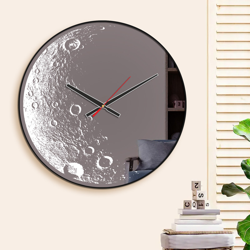 ساعت دیواری سایان هوم مدل  آینه ای طرح ماه G50