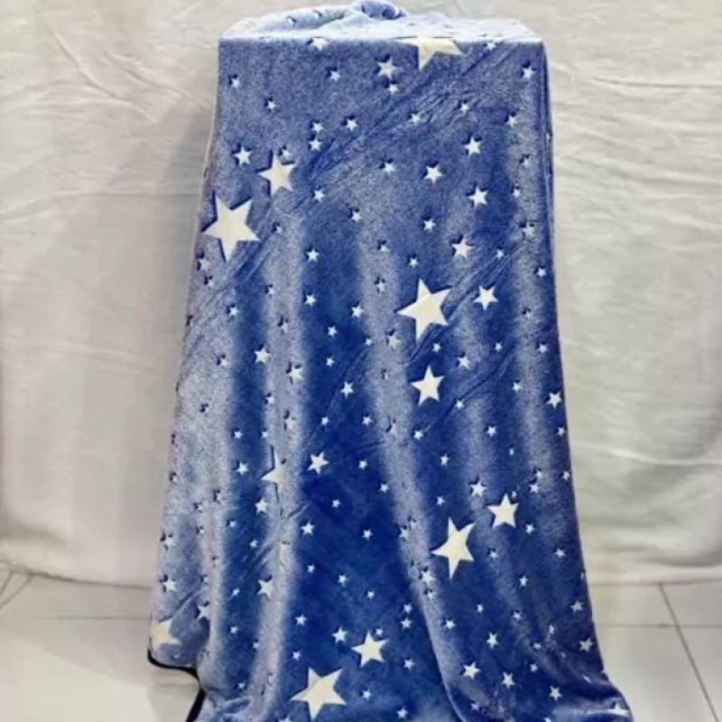 پتو مسافرتی مدل شب نما ستاره باران سایز 180x200 سانتی متر