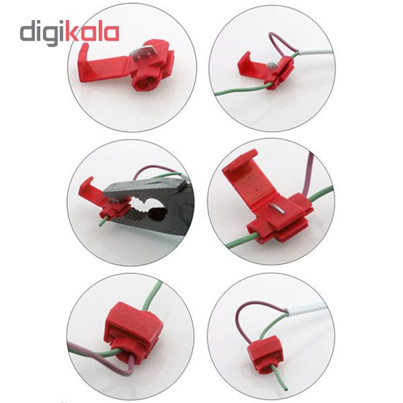 بست اتصال سریع سیم مدل Quick Connector 18-22 بسته 20 عددی