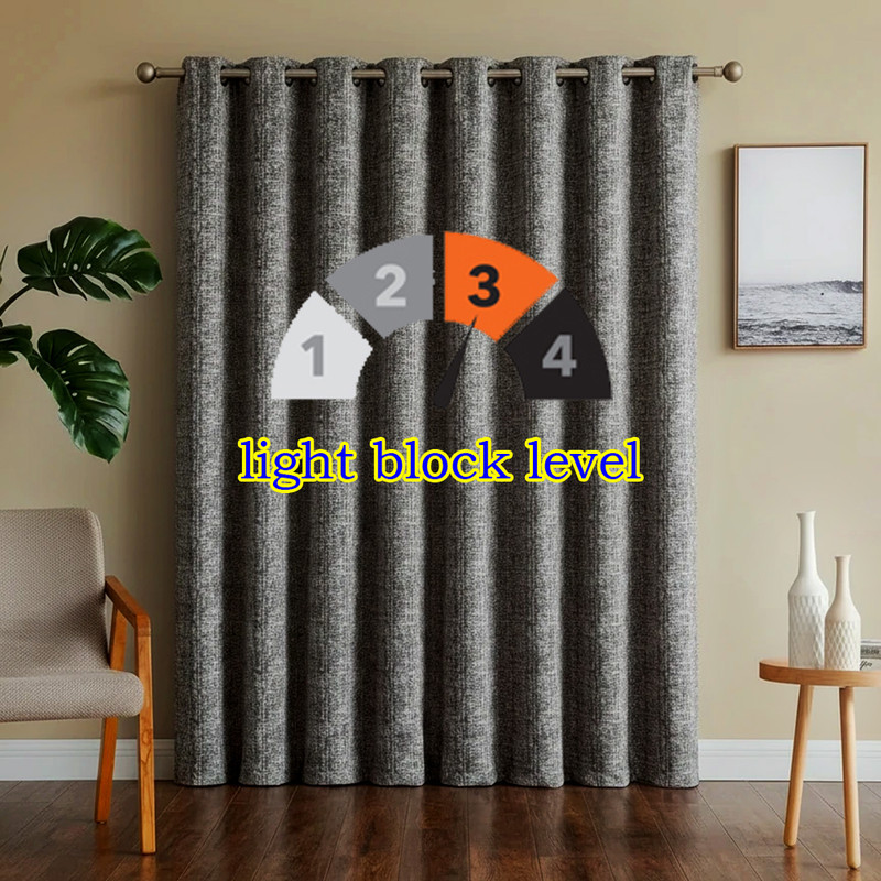 پرده پانچ تیکو دکو مدل ابریشم اسلب نویزی سایز 280 × 300 سانتی‌متر