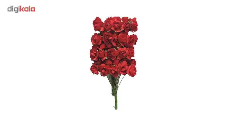 گل کاغذی پرنیان هفت رنگ مدلFlower بسته 40 عددی