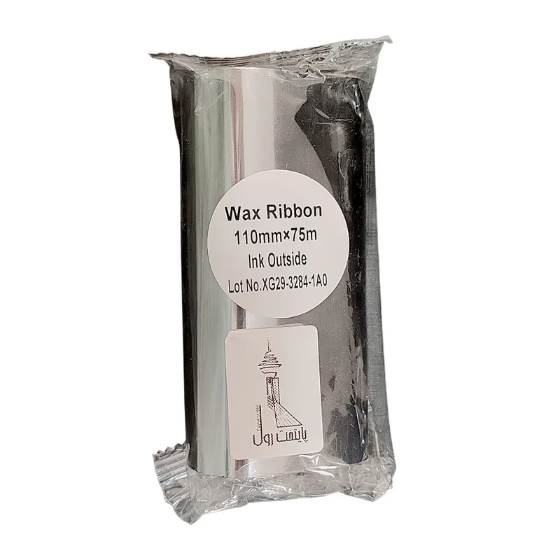 ریبون پرینتر لیبل زن پایتخت رول مدل P-Wax 110*75