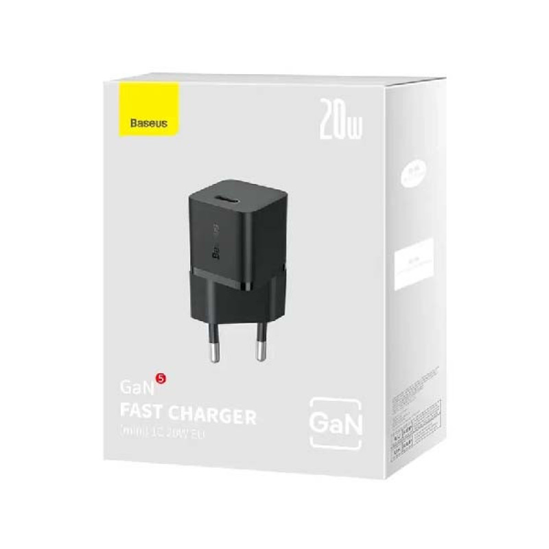 شارژر دیواری 20 وات بیسوس مدل GaN5 EU CCGN05010