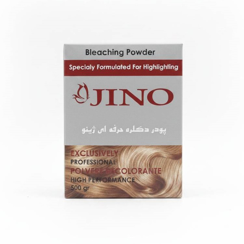 پودر دکلره ژینو مدل حرفه ای  وزن 500 گرم رنگ سفید