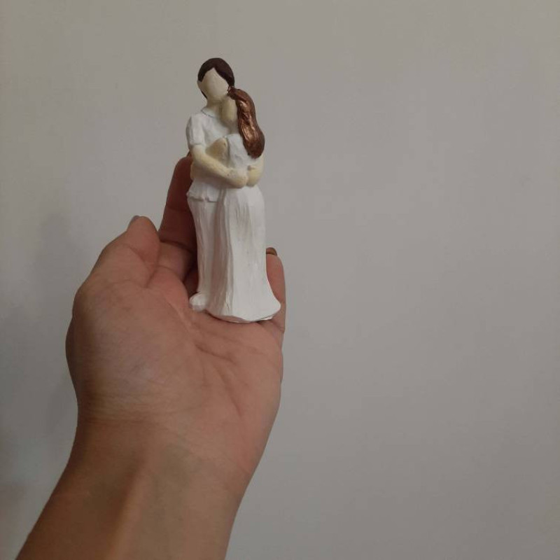 مجسمه سنگی مدل عاشقانه زوج