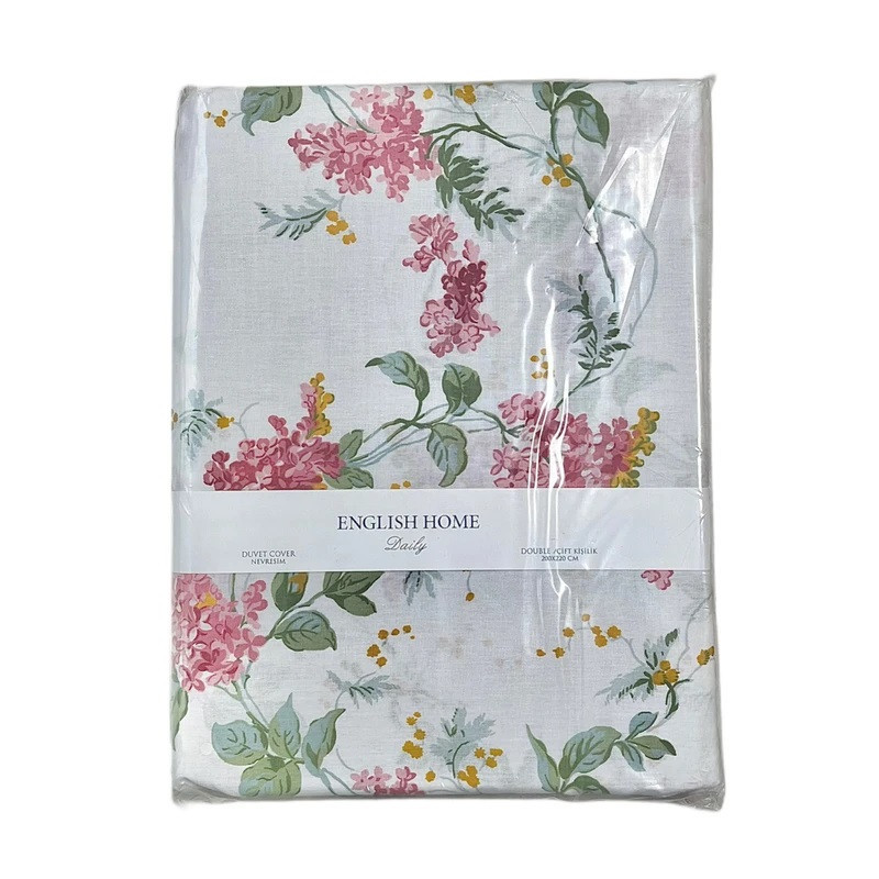 روکش لحاف پنبه انگلیش هوم مدل Ivy Lilac دو نفره سایز 260x220 سانتی‌متر