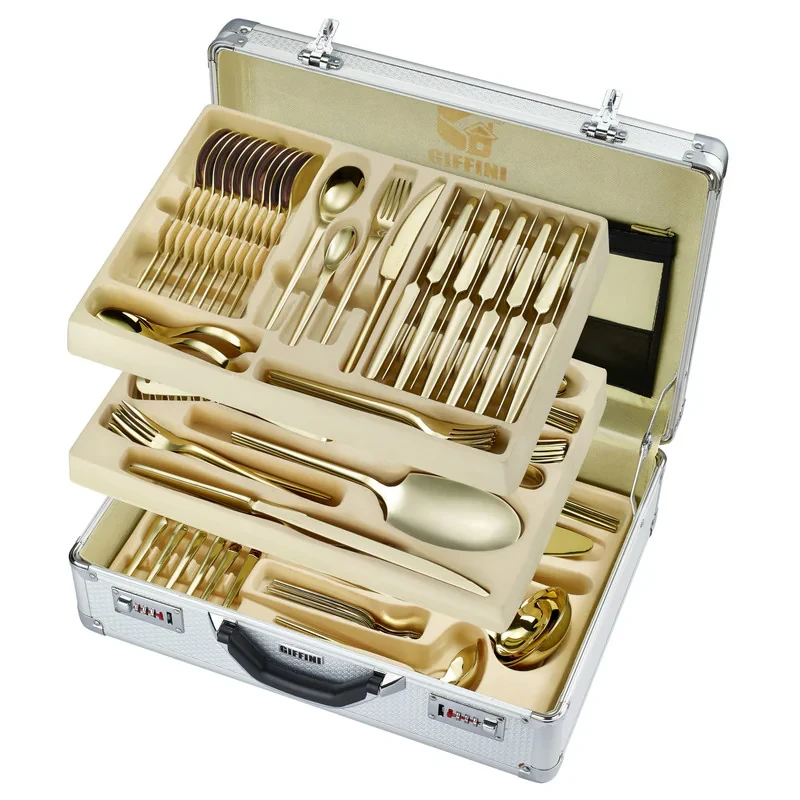 سرویس قاشق و چنگال 142 پارچه جی فی نی مدل G-368