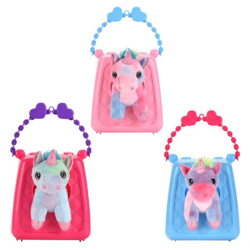 اسباب بازی مدل پونی کیف دار طرح Cute unicorns کد DR5048