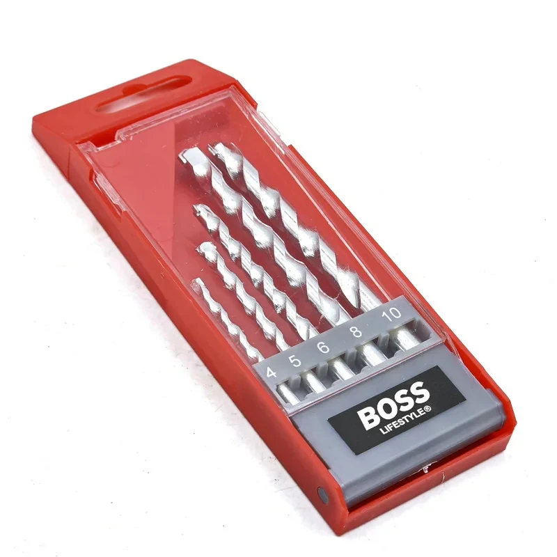 مته الماسه دیوار باس مدل -4-5-6-8-10MM مجموعه 5 عددی