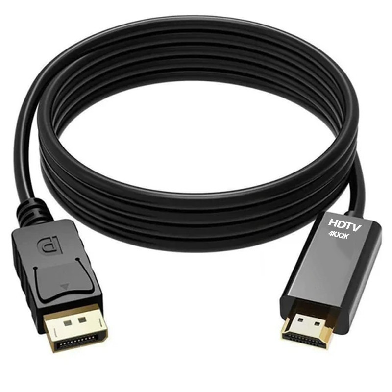کابل تبدیل DISPLAY PORT به HDMI شارک مدل 4K طول 1.8 متر