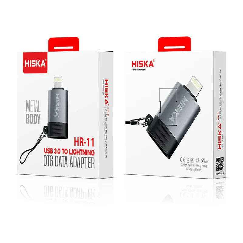 مبدل OTG USB 3.0 به لایتنینگ مدل HR-11