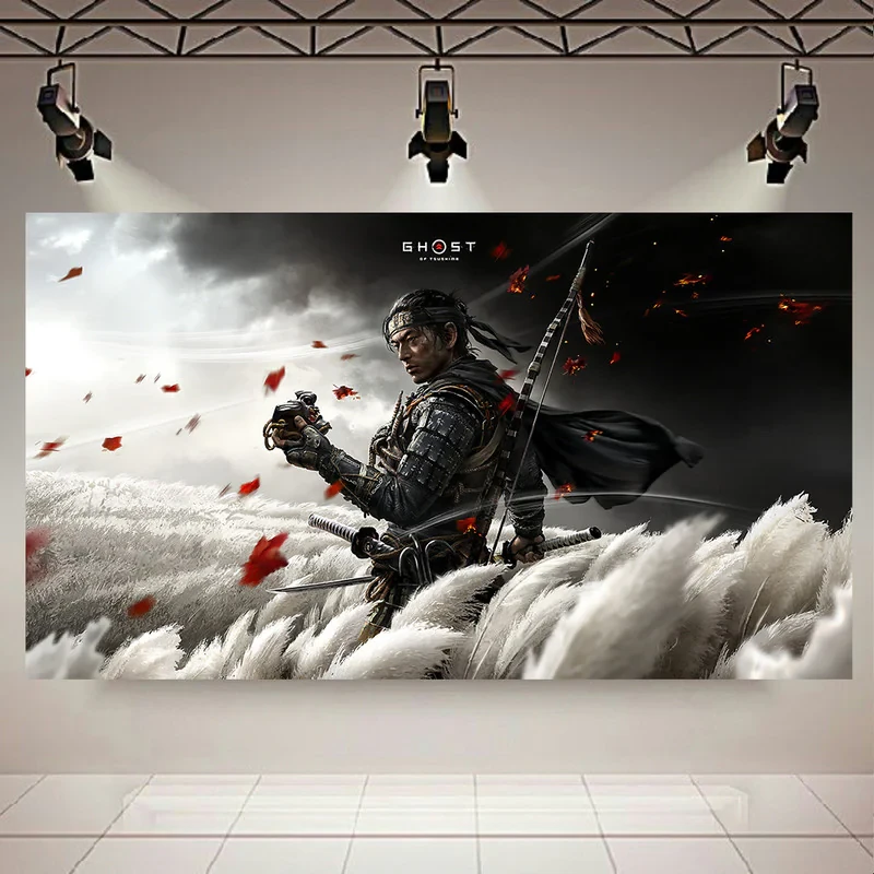 تابلو بوم طرح سامورایی و Game مدل Ghost of Tsushima کد AR9020