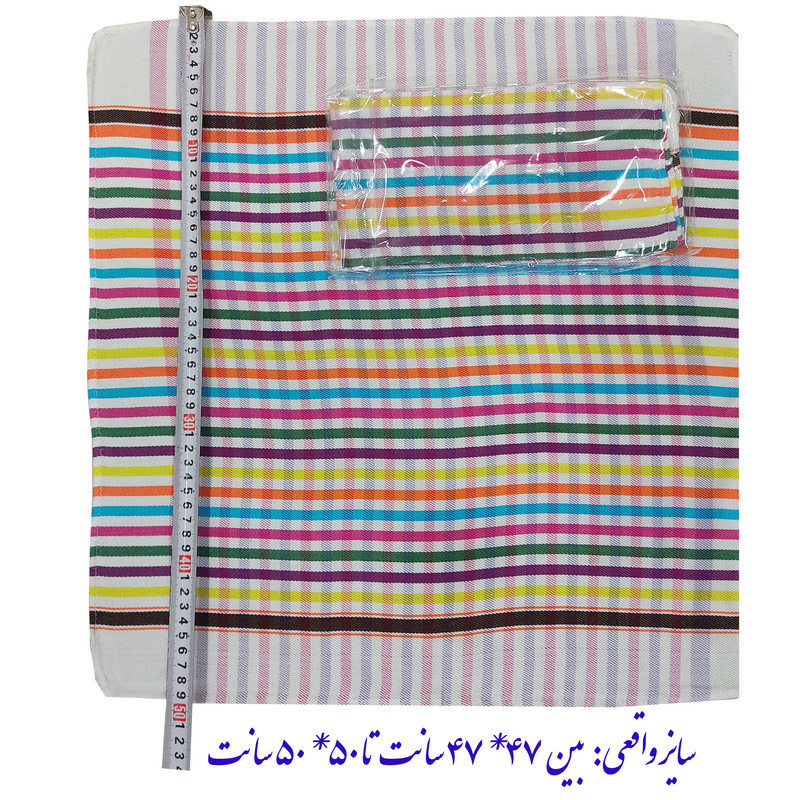 دستمال نظافت خانه و آشپزخانه ویسکوز نساجی دُر هنر یزد مدل گندمینه کد 5050 بسته 4 عددی