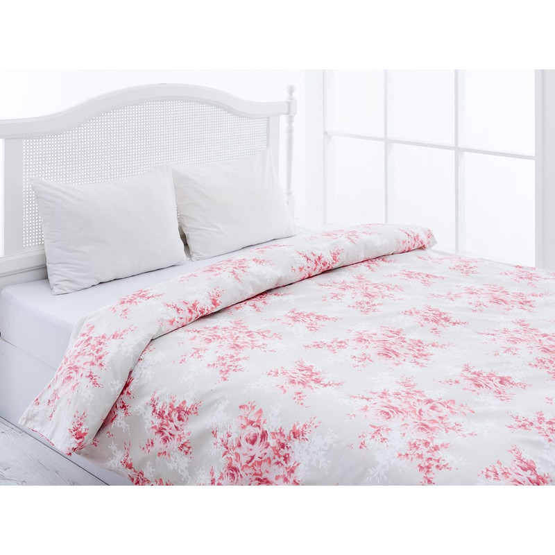 روکش لحاف انگلیش هوم مدل Snow Rose دو نفره سایز 200x220 سانتی متر