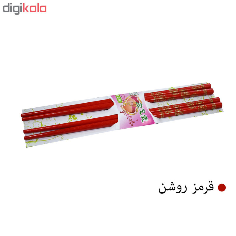 چوب غذاخوری چاپستیک مدل 001 بسته 4 عددی