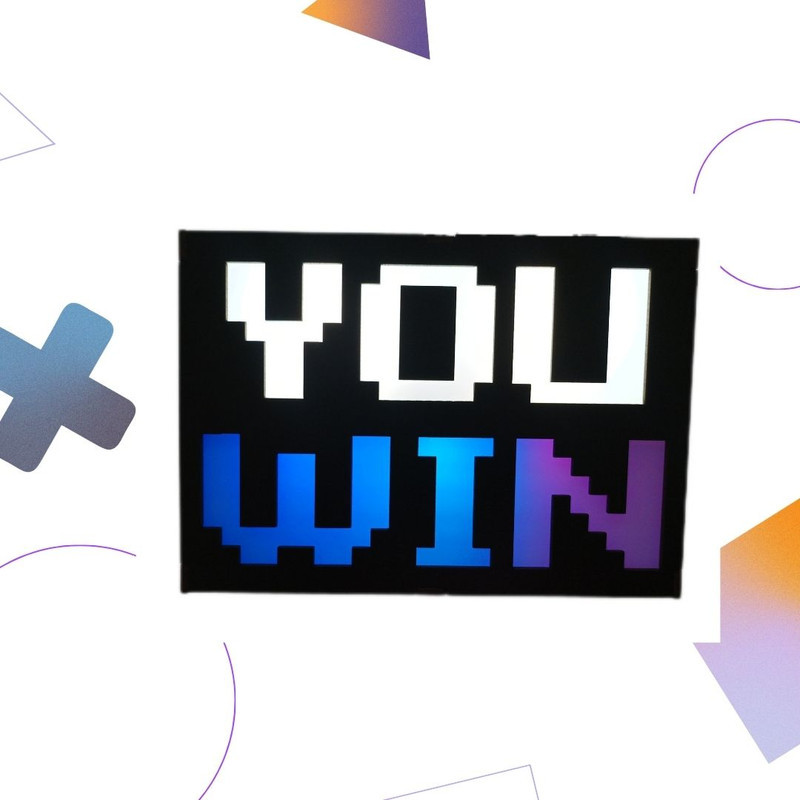 آیکون لایت گیم لند پلاس مدل YOU WIN