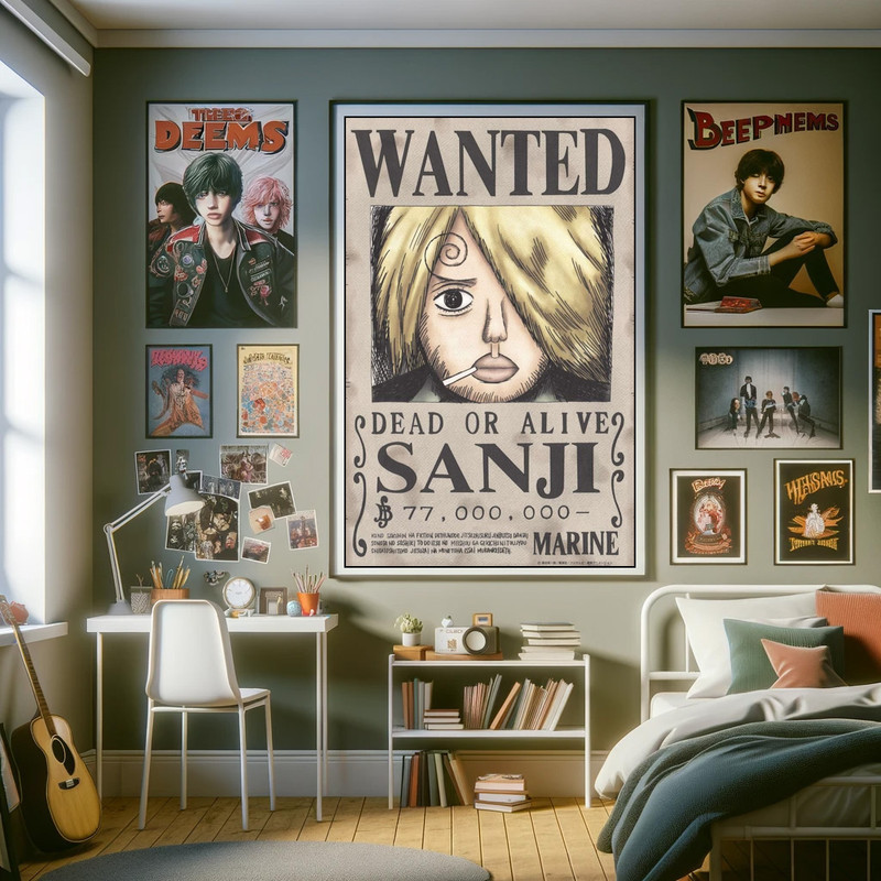 پوستر بووم طرح انیمه وان پیس مدل wanted posters مجموعه 24 عددی کد P2