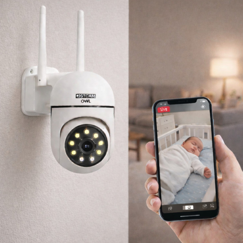 دوربین مداربسته تحت شبکه او اس تی كم پلاس مدل Owl 4mp