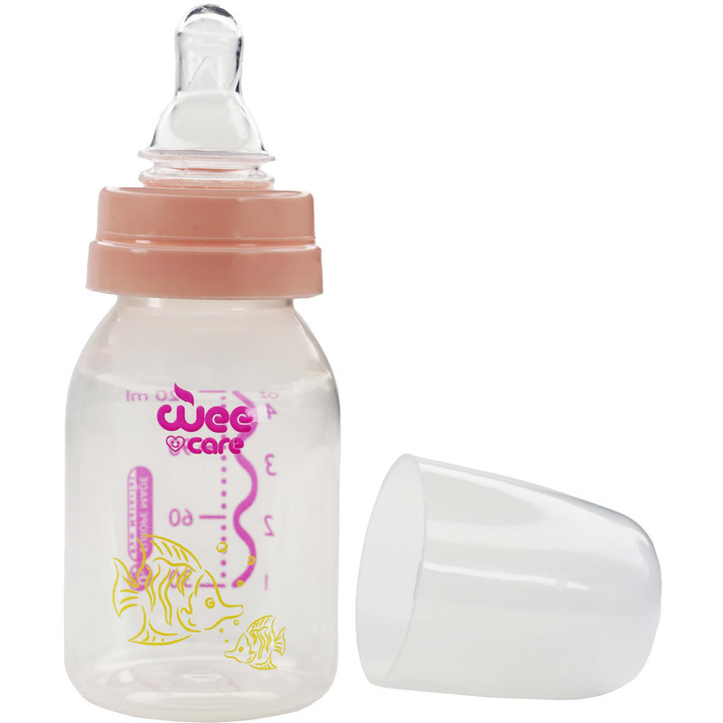 شیشه شیر وی کر طرح ماهی کد B325 گنجایش 120 میلی لیتر