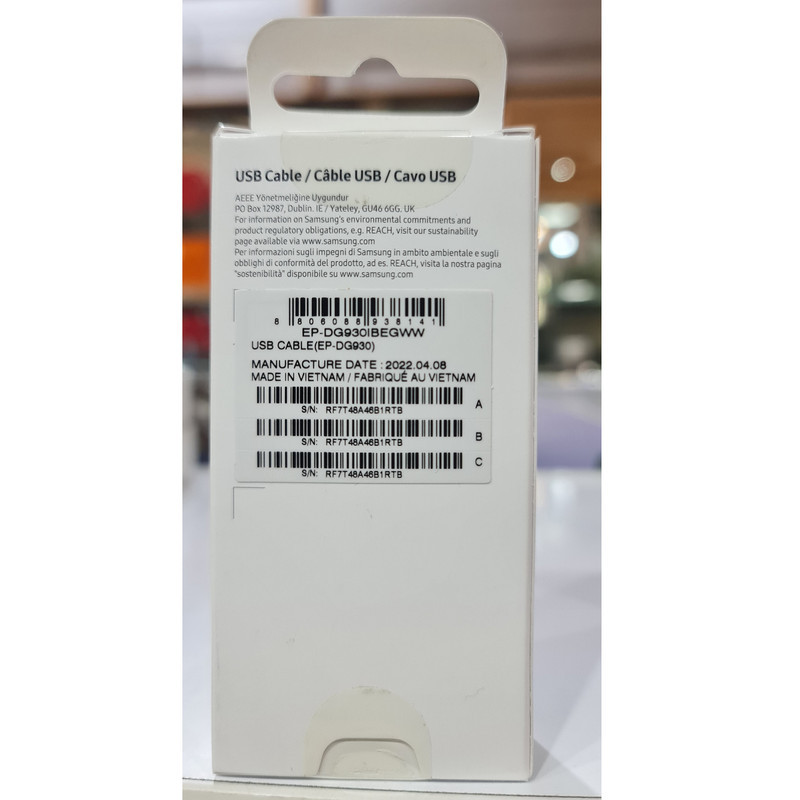 کابل تبدیل USB به USB-C سامسونگ مدل EP-DG930IBEGWW طول 1.5 متر