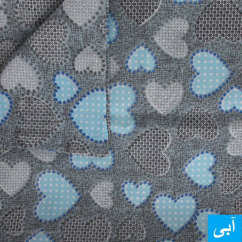 ملحفه آرین مدل روانداز طرح قلب یک نفره سایز 140×200 سانتی متر