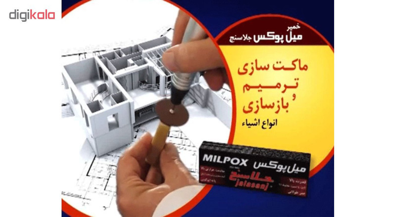 خمیر دوقلو هزار کاره میل پوکس جلاسنج مدل سریع خشک و آرام خشک حجم 100 گرم بسته 2 عددی