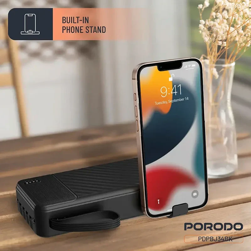 پاوربانک 10.5 وات پرودو مدل Piano PDPBJ34BK ظرفیت 20000 میلی‌آمپرساعت
