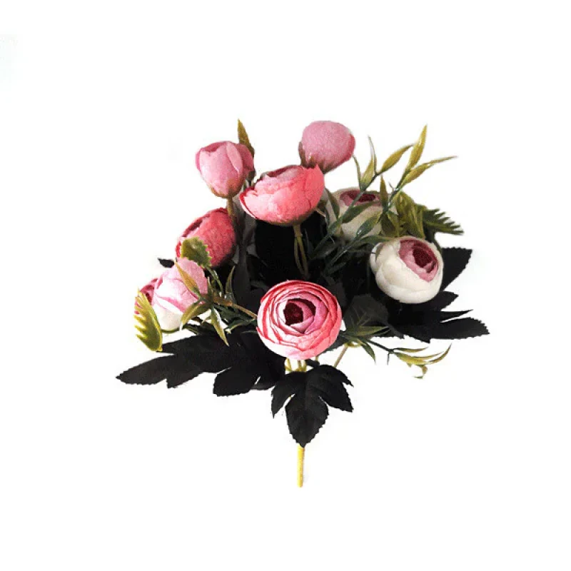 گل مصنوعی نسترن مدل کد 013، با جنس پارچه، ابعاد 20x15x15 سانتی‌متر، وزن 50 گرم