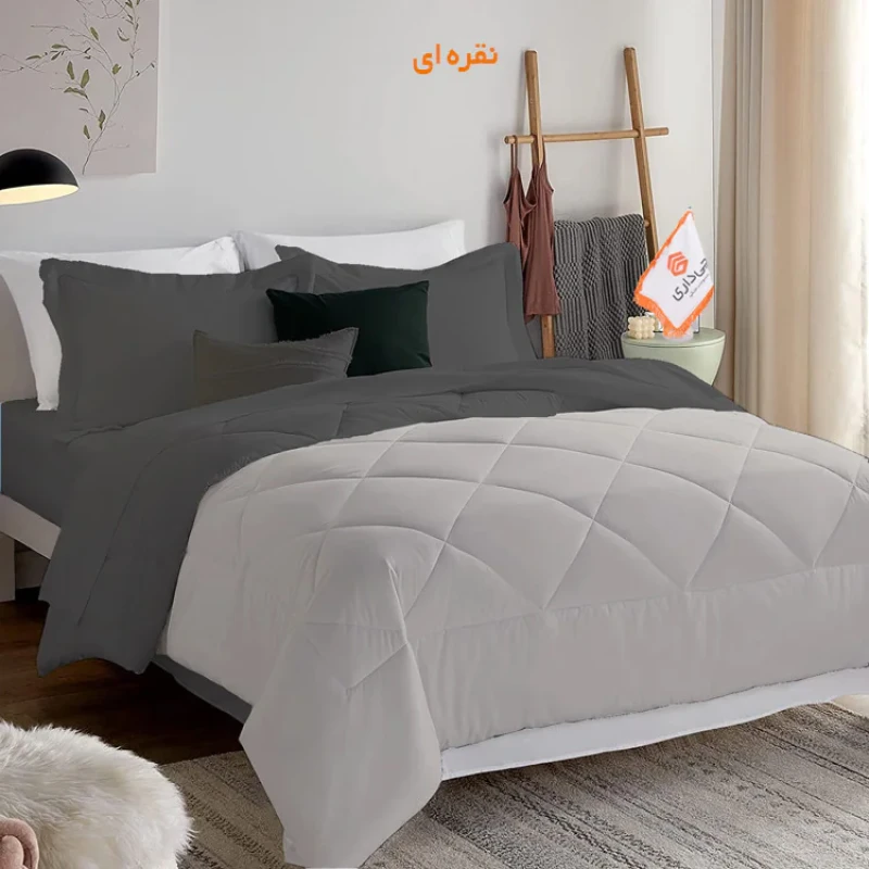 لحاف چیداری مدل دورو یک نفره سایز 160x220 سانتی متر