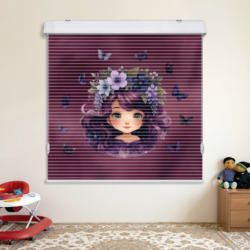 پرده زبرا مدل شب و روز زبران سایز 150 × 120 سانتی‌متر