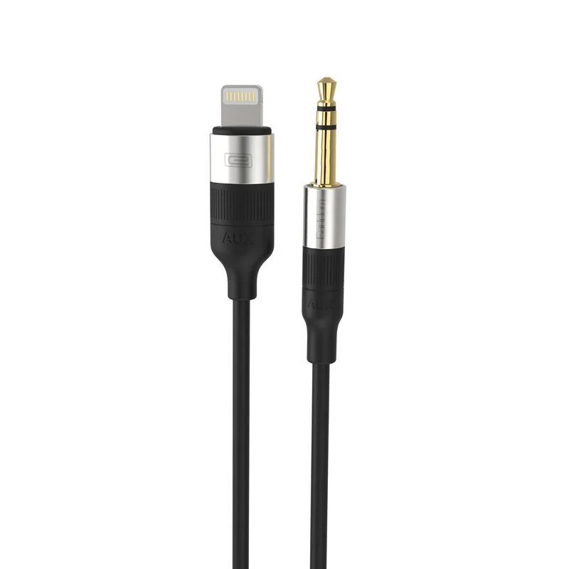 کابل تبدیل AUX به لایتنینگ ارلدام مدل AUX54 طول 1 متر