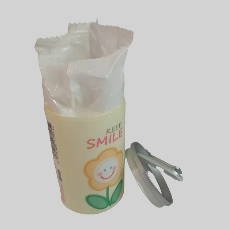 دستمال مرطوب مدل قوطی نوشابه طرح گل کد JB30016-Y بسته 30 عددی