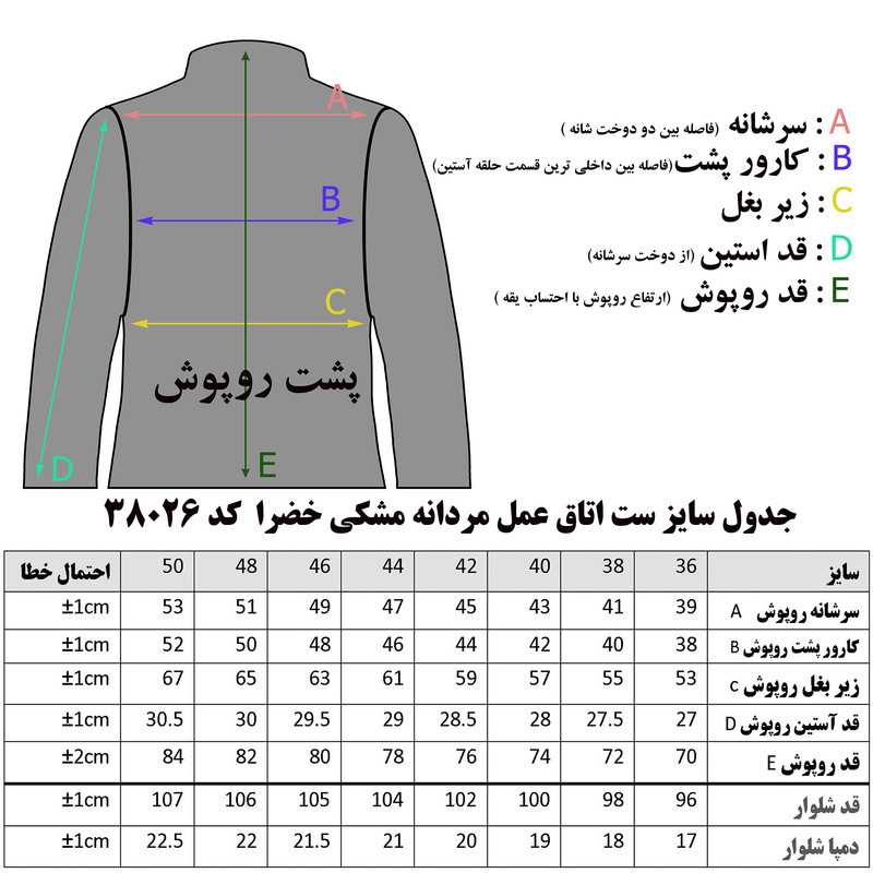 ست لباس اتاق عمل مردانه خضرا مدل اسکراب کد 38026