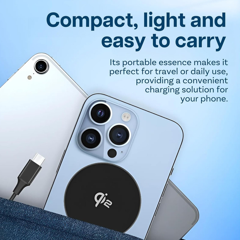 شارژر بی‌سیم 15 وات بیسوس مدل Simple Mini4 Air Magnetic Wireless Charger