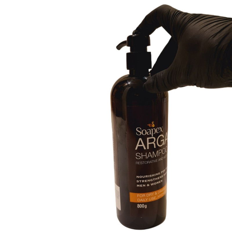 شامپو تقویت کننده و ضد ریزش مو سوپکس مدل argan مناسب موی خشک حجم 800 میلی لیتر